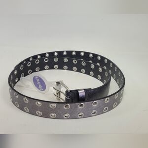 Claire's Black and Silver Studded Belt